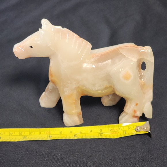 Decorative Collectible Animal Horse Figurine Marble Onyx Handmade Imported NEW - Picture 9 of 10